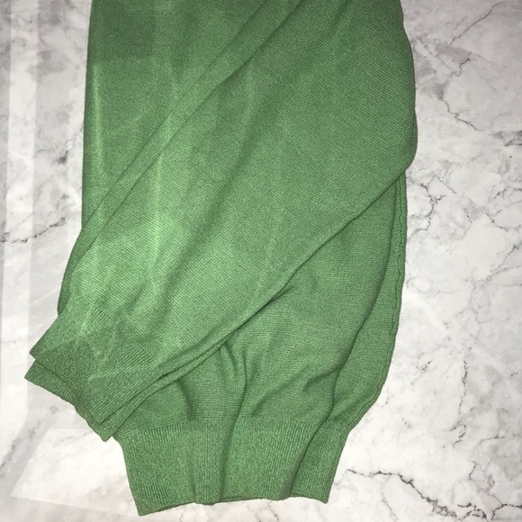 MENS IZOD V NECK SWEATER GREEN SIZE XL - Picture 3 of 4